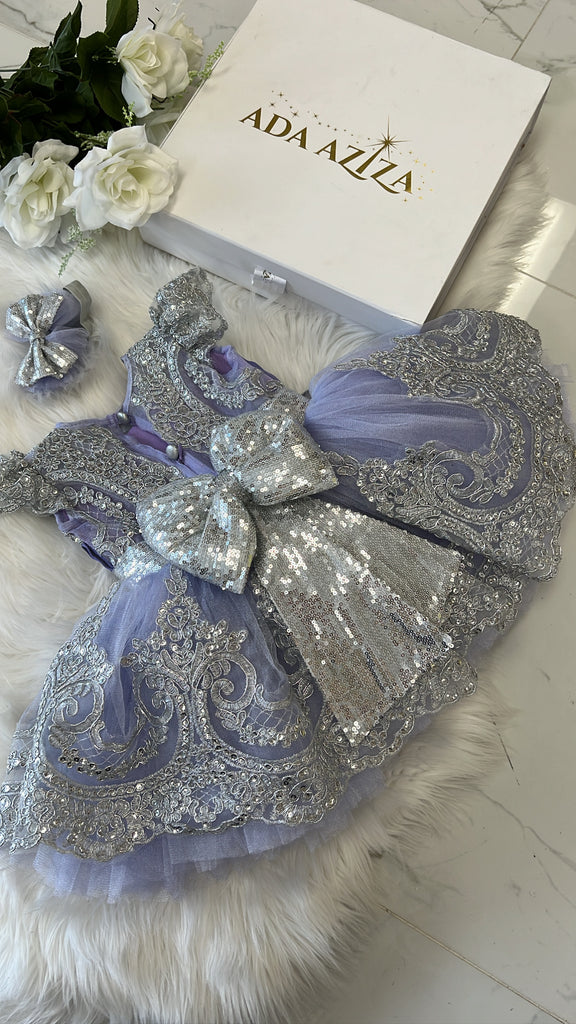 Esmeralda dress lilac and silver - Baby Essentially