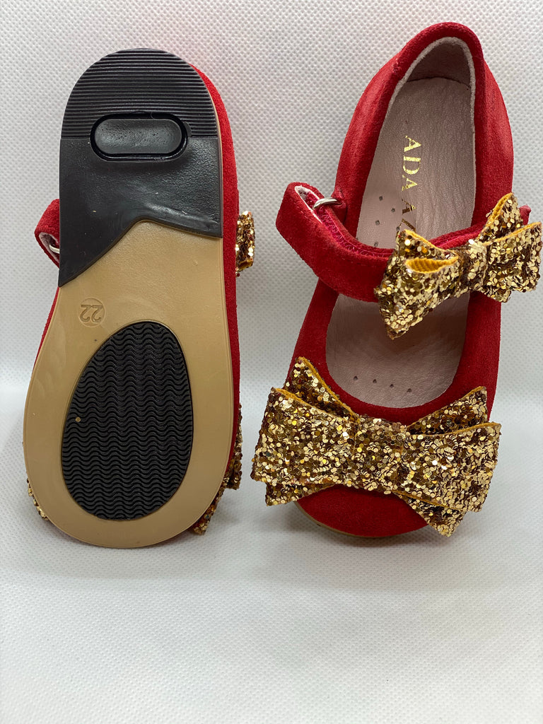 Red Gold MJ shoes - Baby Essentially