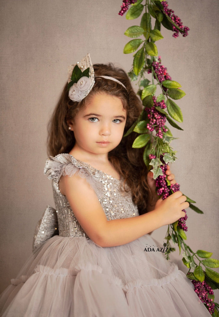 Cattlaya Dress Silver - Baby Essentially