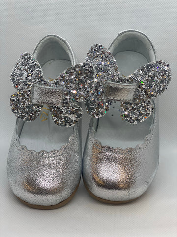 Butterfly MJ Silver  Shoes - Baby Essentially