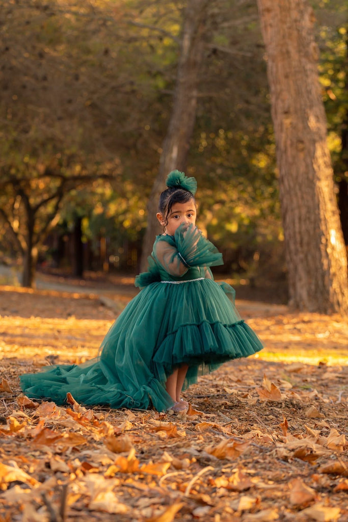 Antoinette Dress Emerald - Baby Essentially
