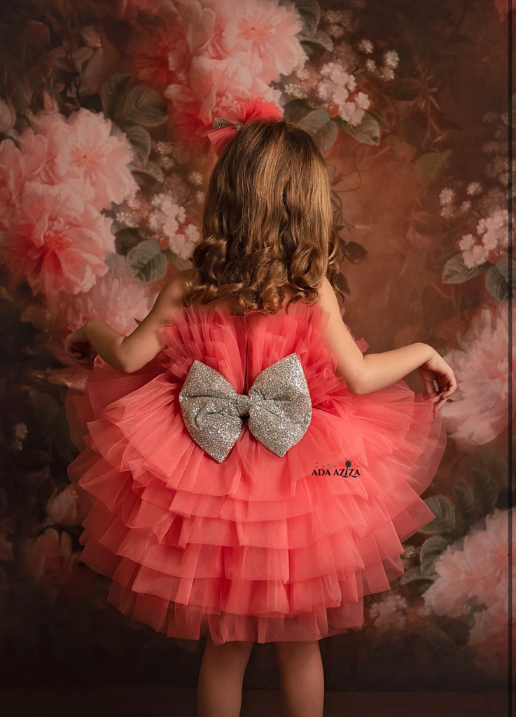 Bailey Dress Coral - Baby Essentially