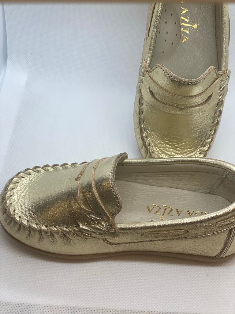 Gold Loafers - Baby Essentially