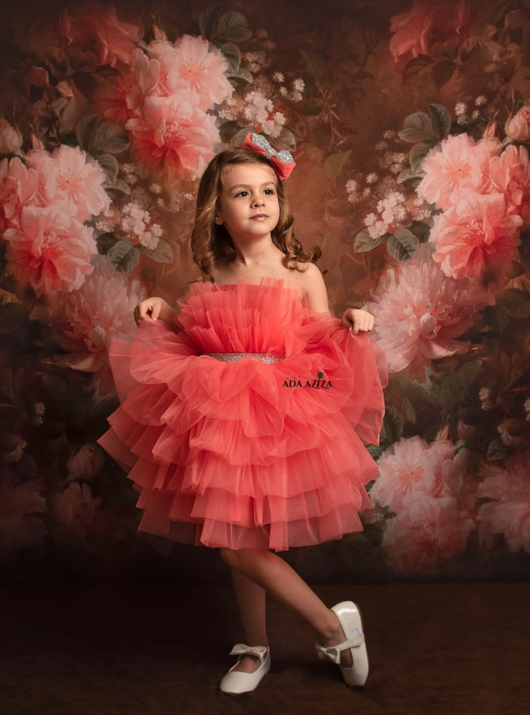 Bailey Dress Coral - Baby Essentially