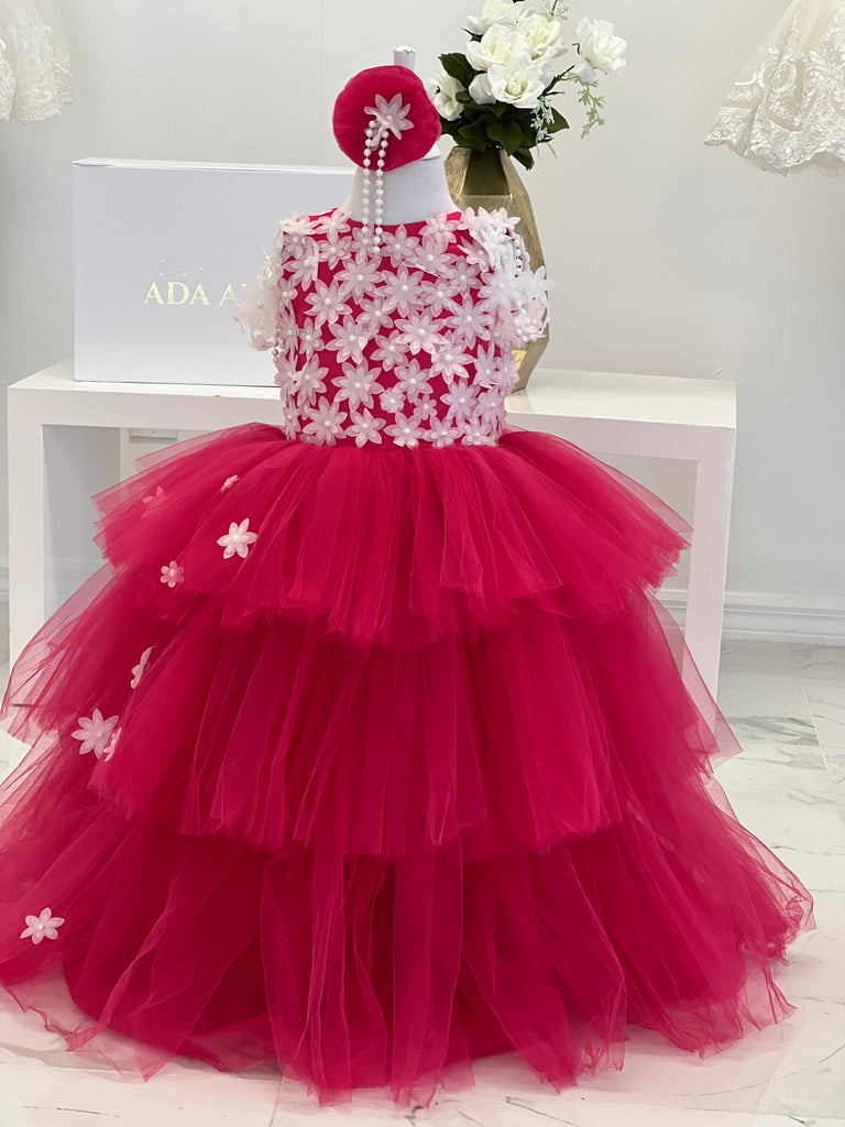 Abigail Dress fuschia - Baby Essentially