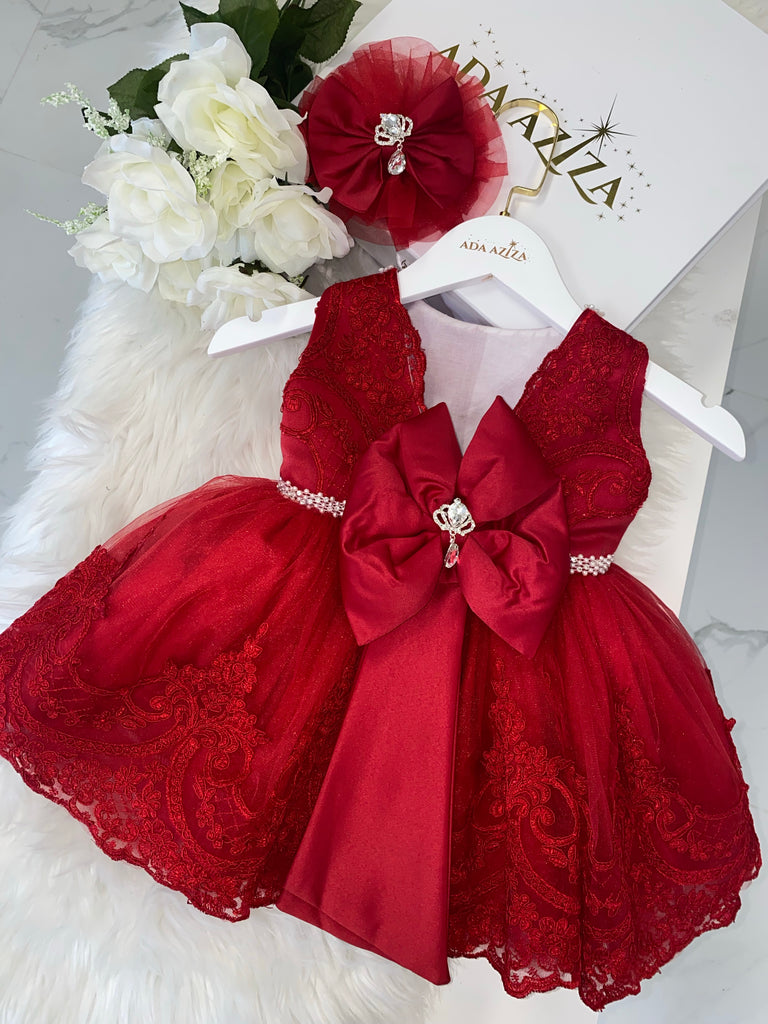Chrystal Dress Red - Baby Essentially