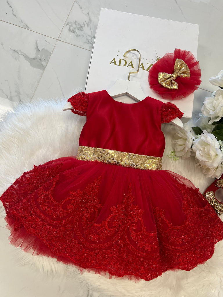 Lala Dress Red - Baby Essentially