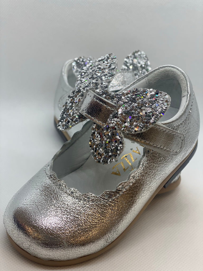 Butterfly MJ Silver  Shoes - Baby Essentially