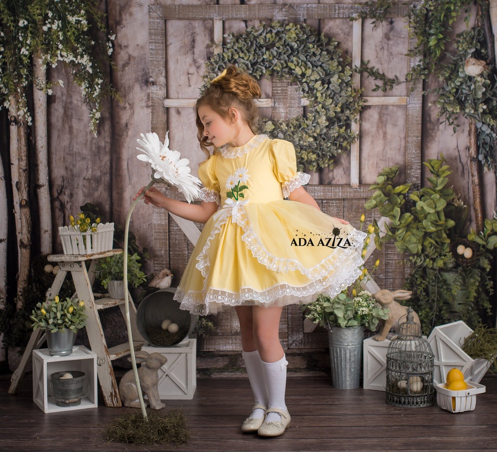 Madison Sunflower Dress - Baby Essentially