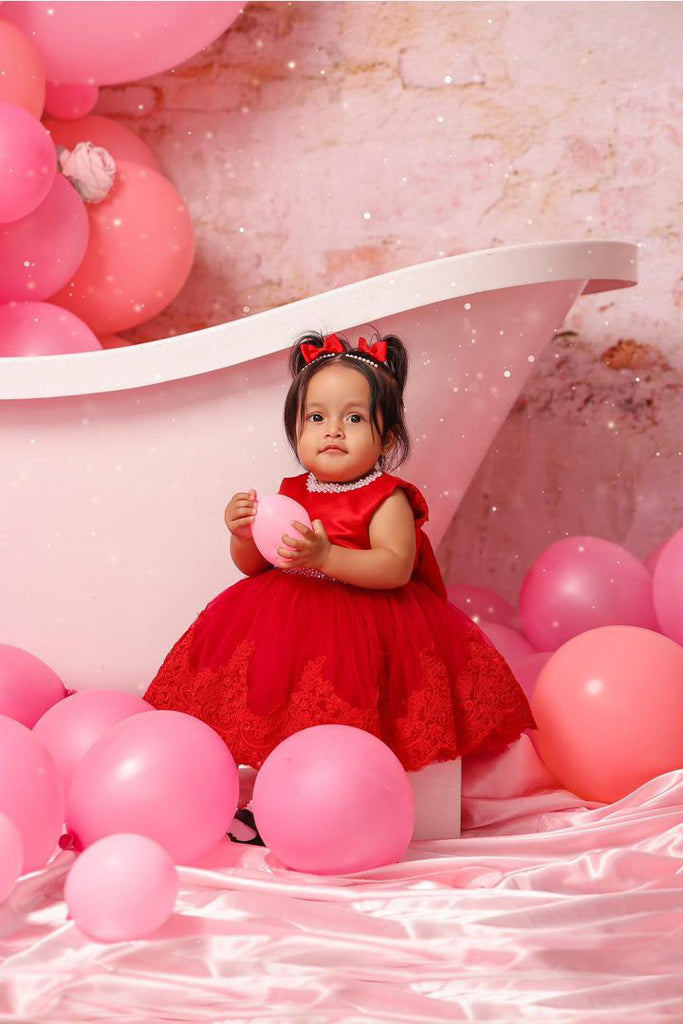 Chrystal Dress Red - Baby Essentially