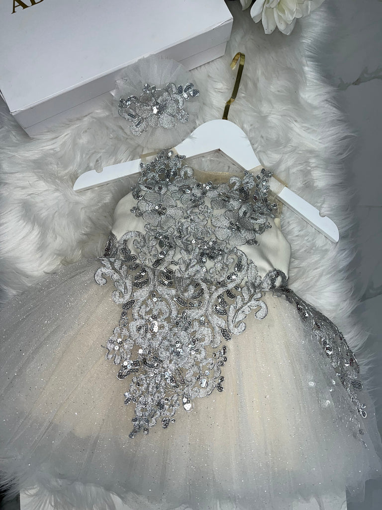 Gianna Dress crème - Baby Essentially