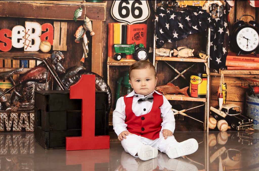 Ryder Suit White & Red - Baby Essentially