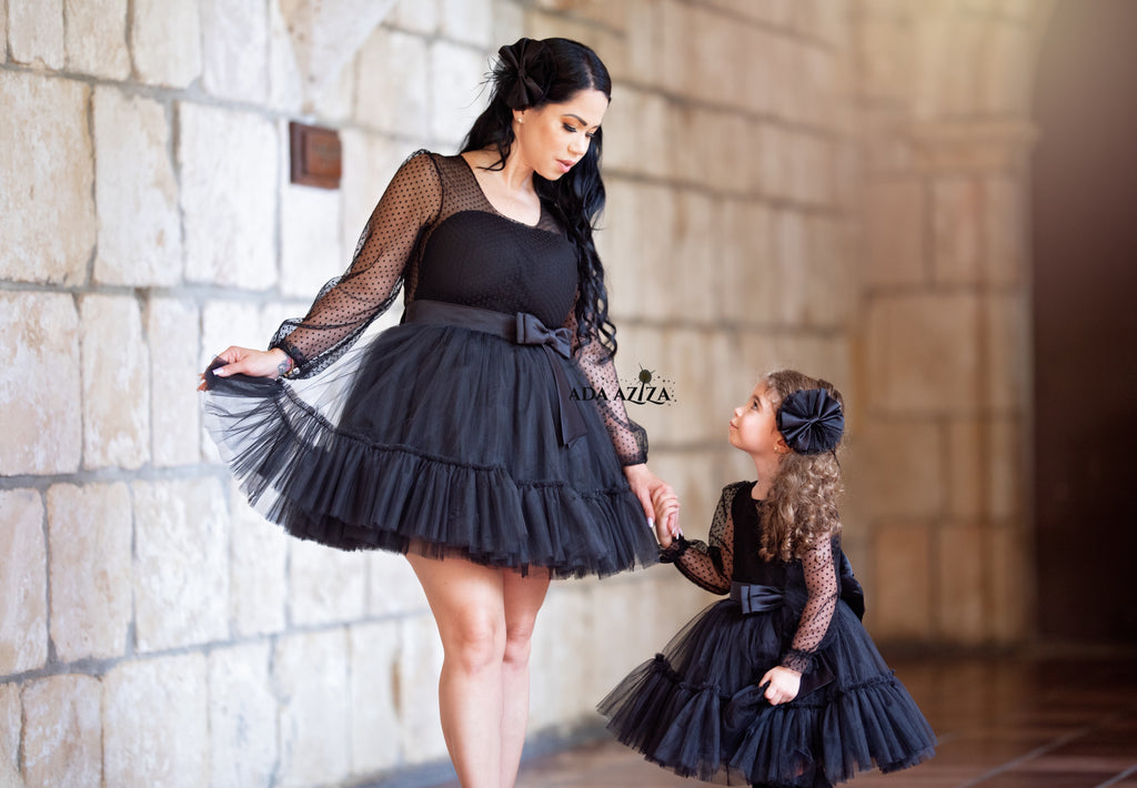 Riah Dress Black - Baby Essentially