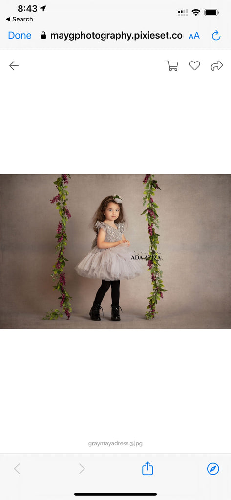 Cattlaya Dress Silver - Baby Essentially