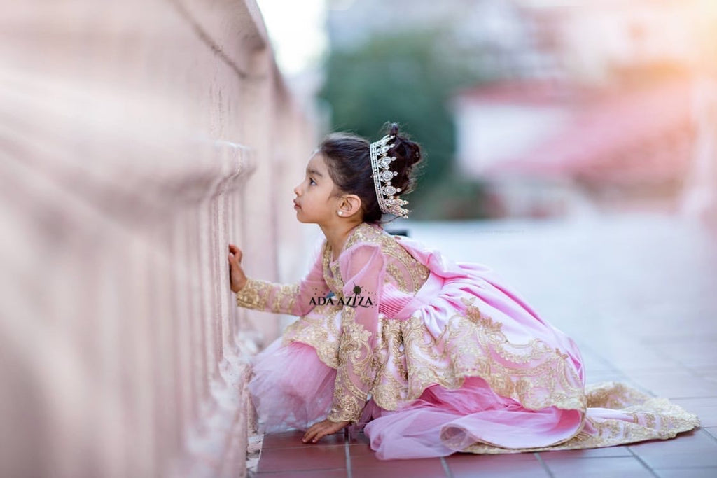 Esmeralda Pink Extra Long Train - Baby Essentially