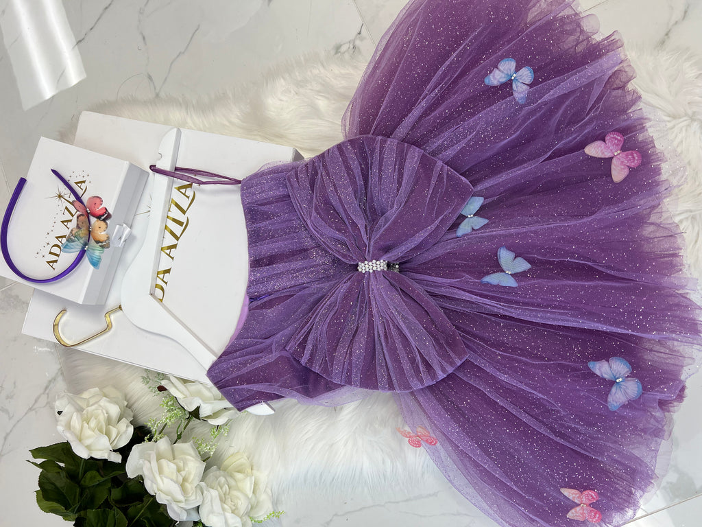 Butterfly dress in purple - Baby Essentially