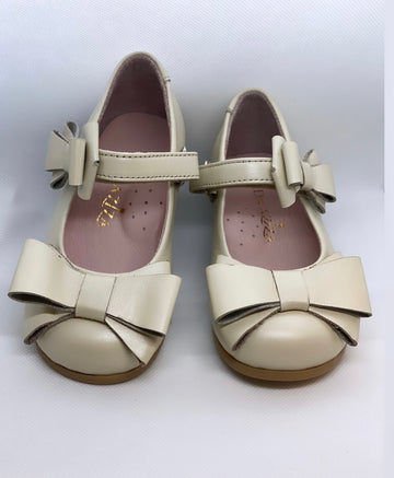Bow Champagne MJ Shoes - Baby Essentially