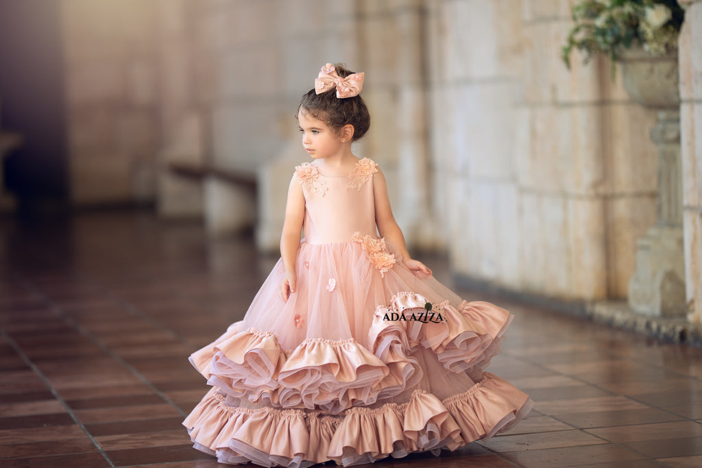 Lena Dress Blush - Baby Essentially