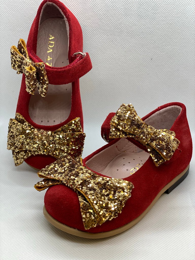Red Gold MJ shoes - Baby Essentially