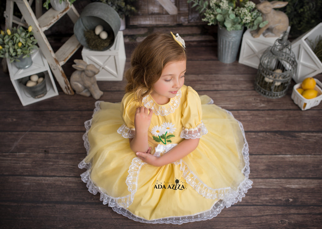 Madison Sunflower Dress - Baby Essentially