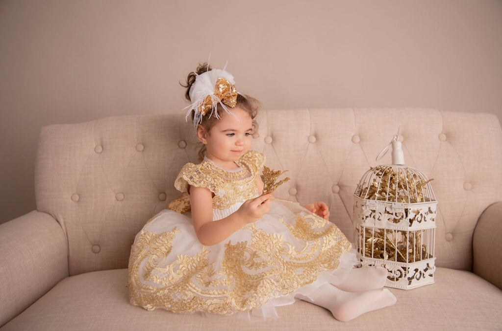 Esmeralda Dress White Short - Baby Essentially