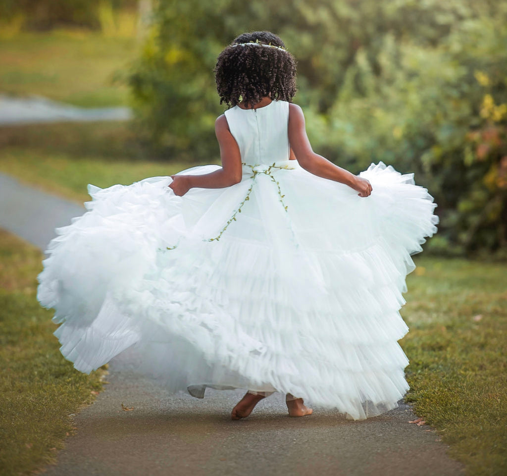 Sansa Dress White - Baby Essentially