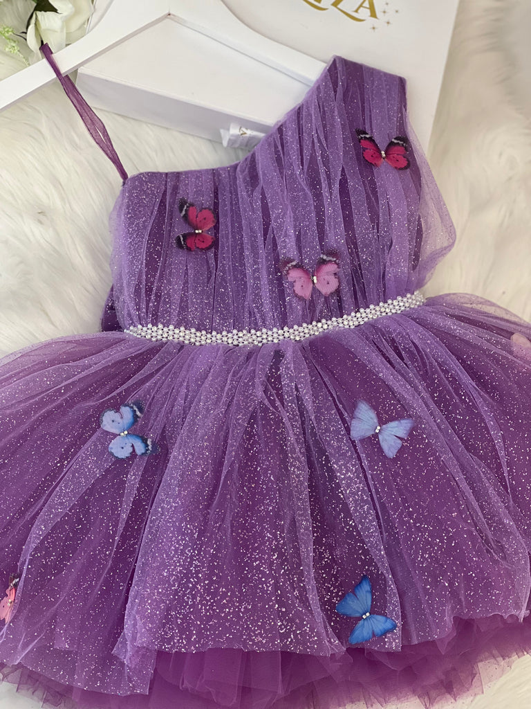 Butterfly dress in purple - Baby Essentially