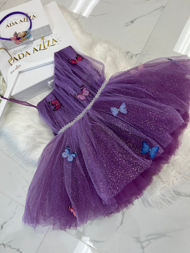 Butterfly dress in purple - Baby Essentially