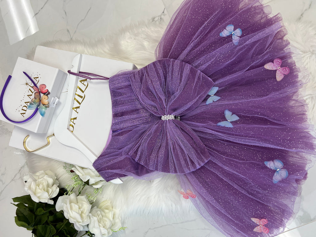 Butterfly dress in purple - Baby Essentially