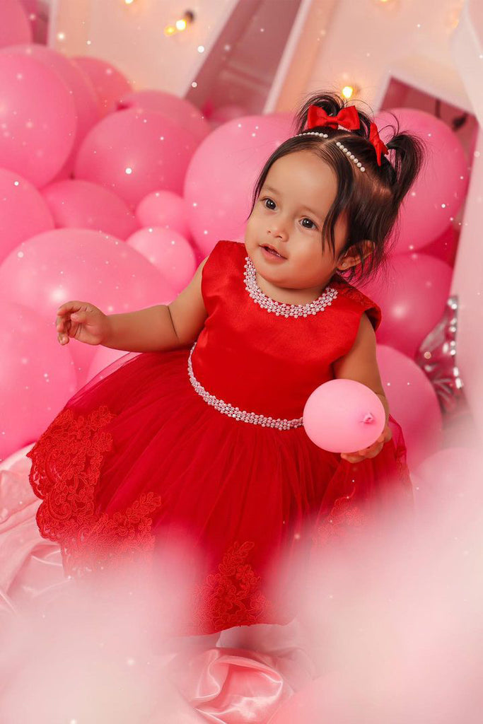 Chrystal Dress Red - Baby Essentially