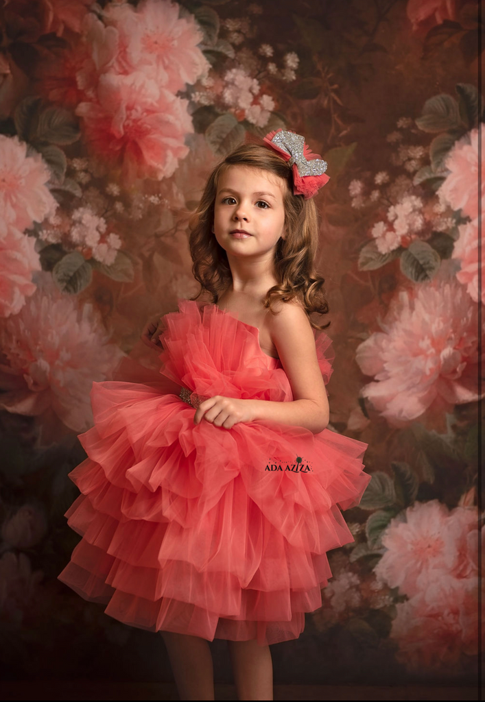 Bailey Dress Coral - Baby Essentially