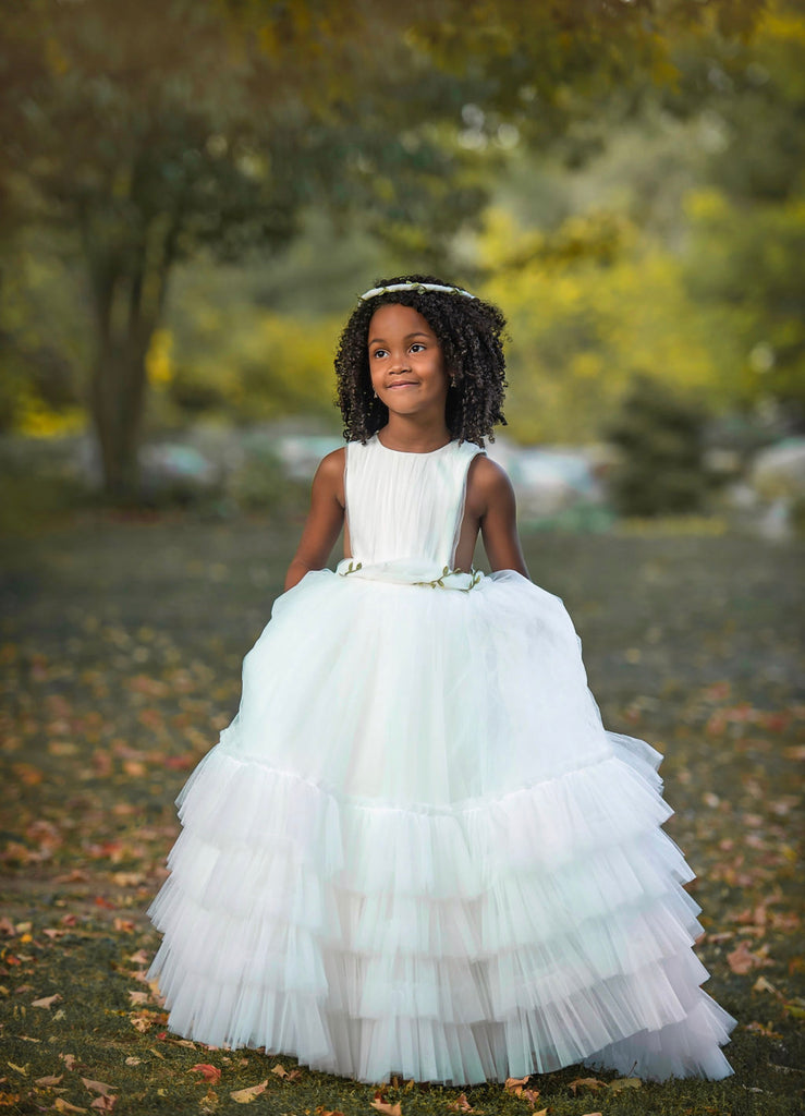 Sansa Dress White - Baby Essentially