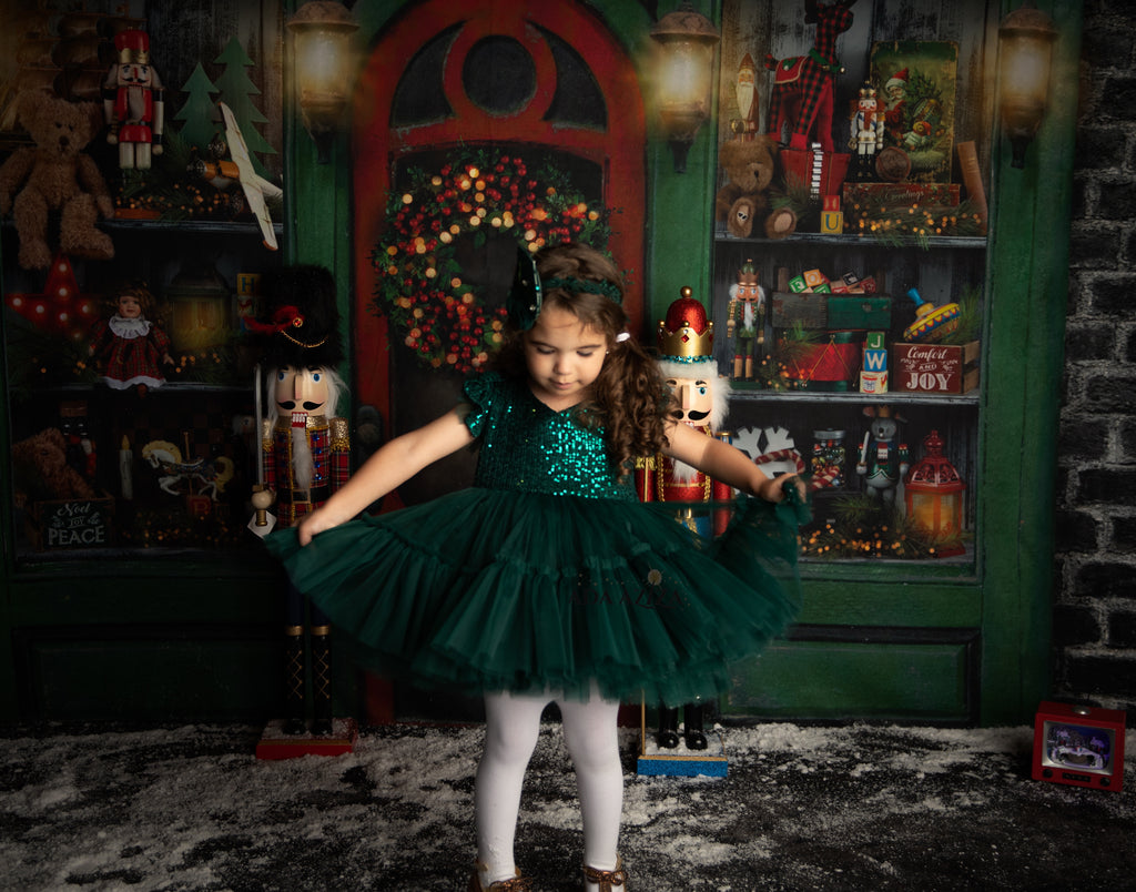 Cattlaya Dress Green - Baby Essentially