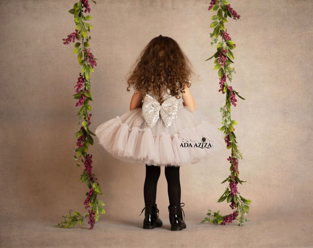 Cattlaya Dress Silver - Baby Essentially