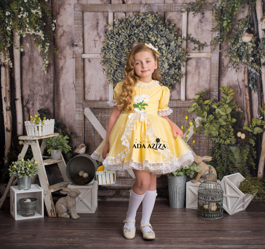 Madison Sunflower Dress - Baby Essentially