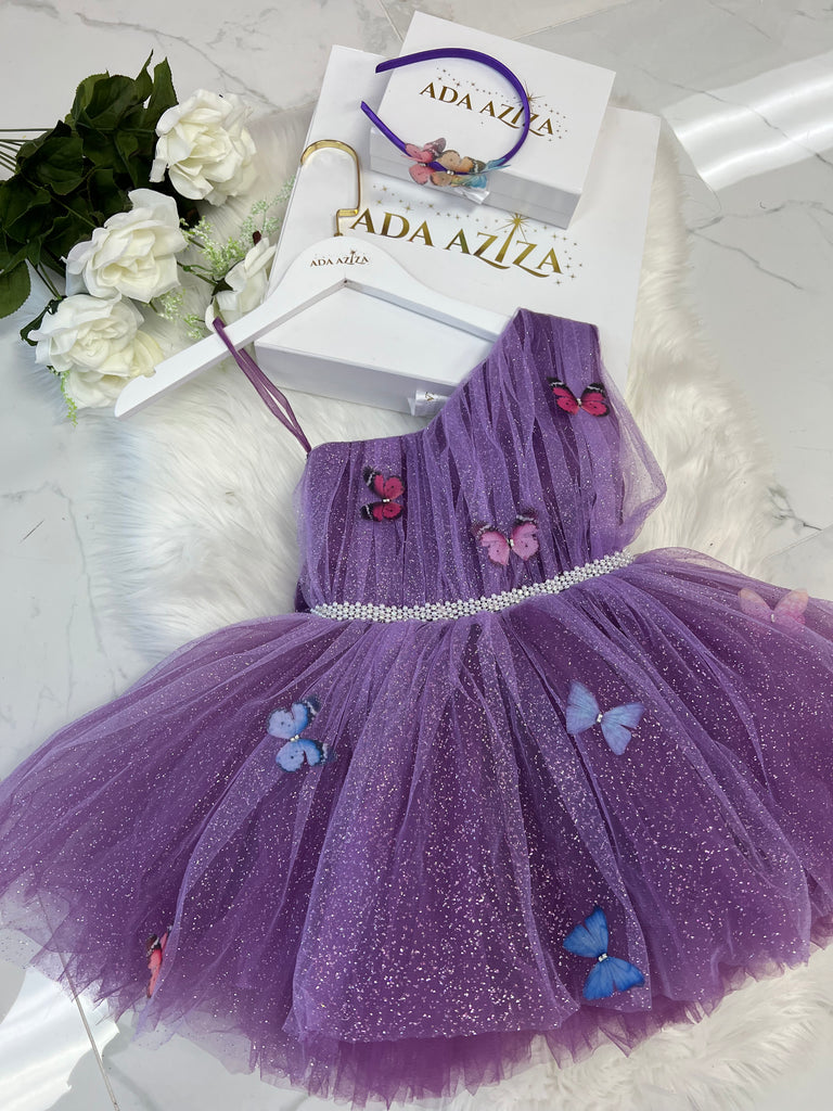 Butterfly dress in purple - Baby Essentially