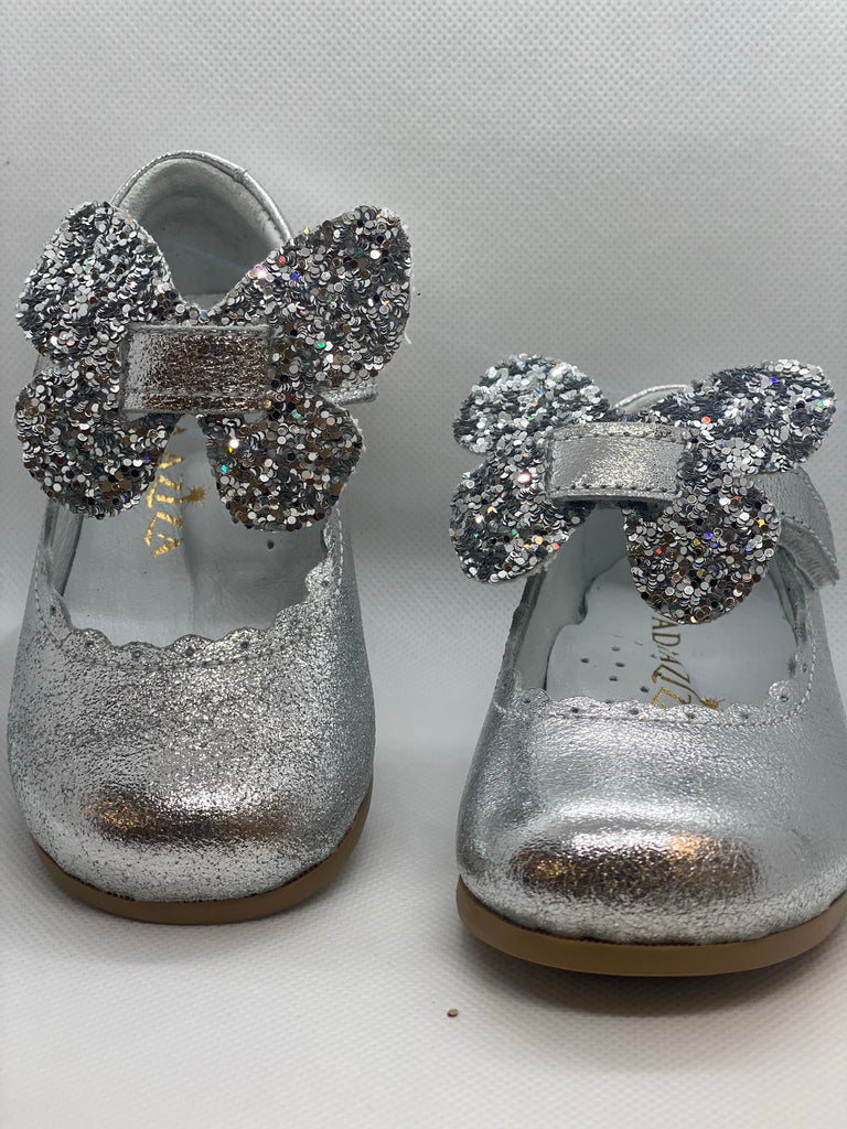 Butterfly MJ Silver  Shoes - Baby Essentially