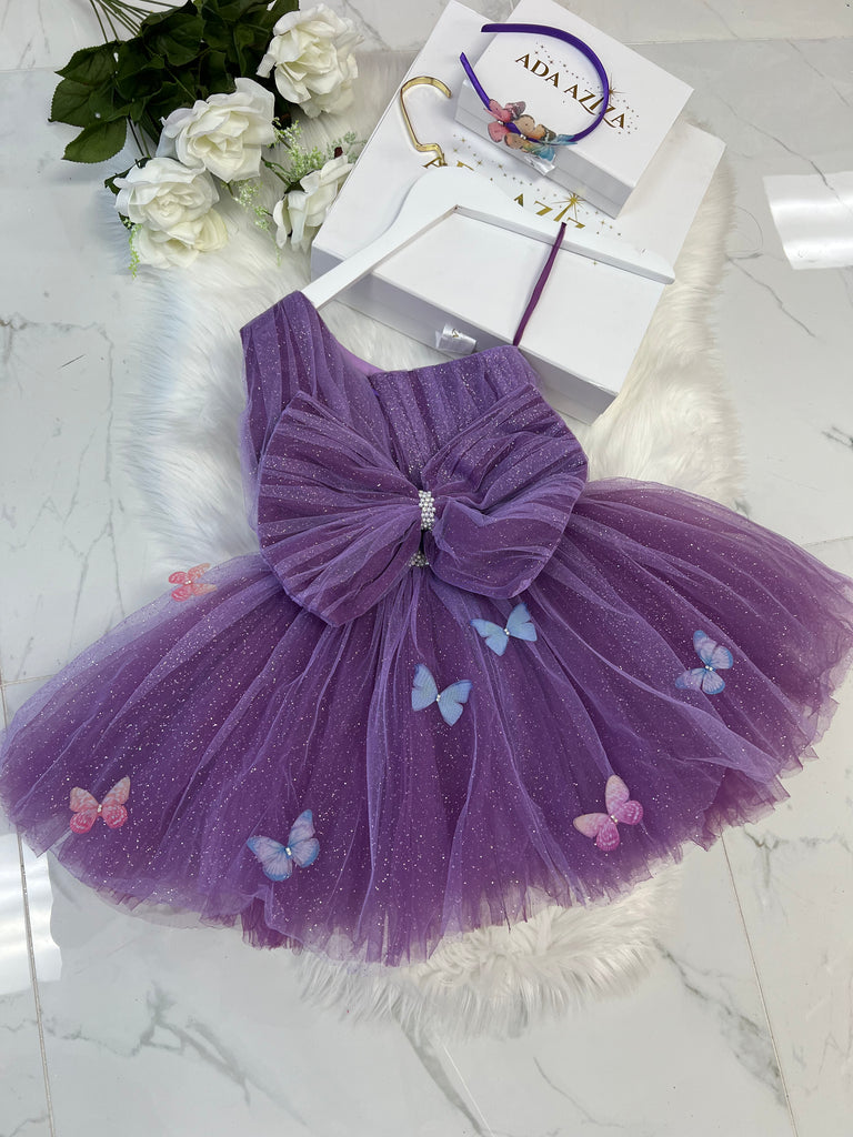 Butterfly dress in purple - Baby Essentially