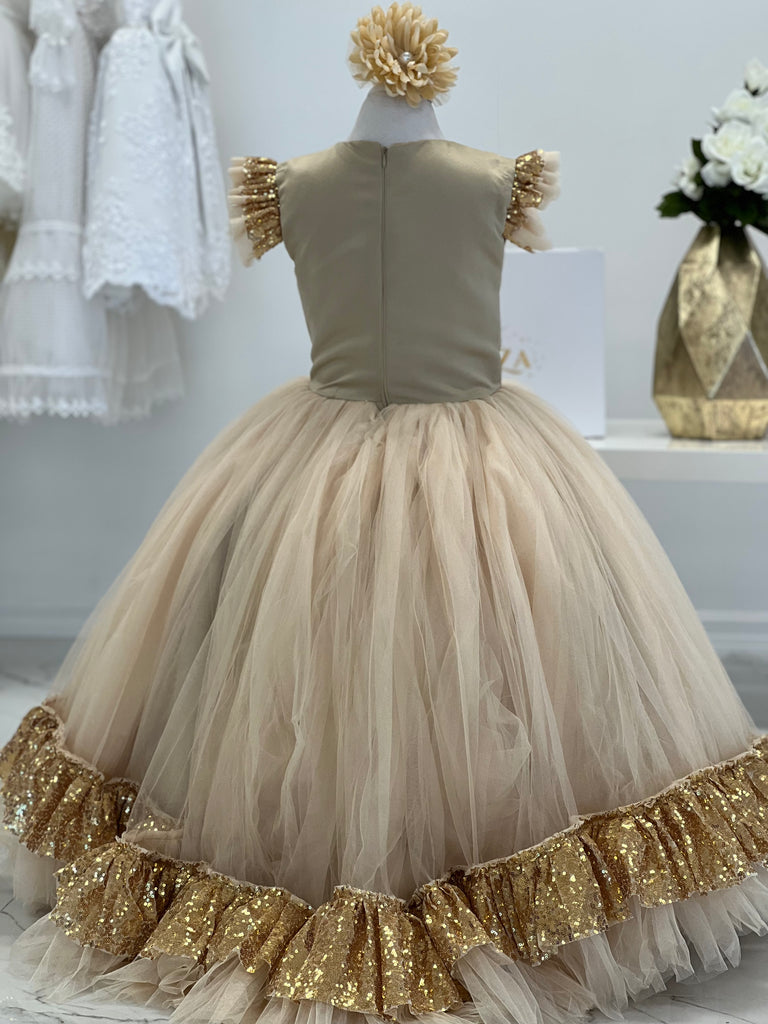 Miah Dress gold - Baby Essentially