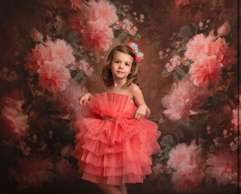 Bailey Dress Coral - Baby Essentially