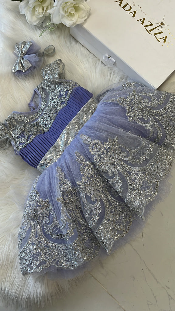 Esmeralda dress lilac and silver - Baby Essentially
